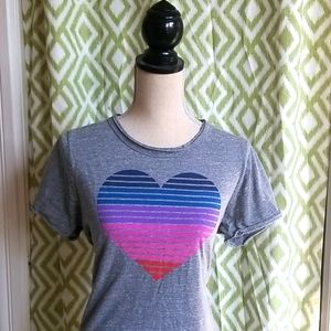 Chaser Rainbow Heart Top Size L